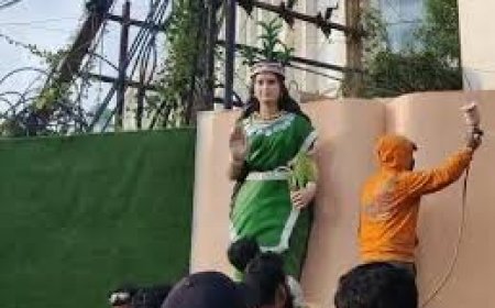 छत्तीसगढ़ महतारी की मूर्ति तोड़े जाने पर मचा है बवाल : 31 अक्टूबर को रायपुर बंद का ऐलान...