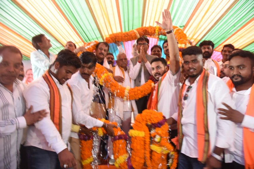 वित्त मंत्री श्री चौधरी ने अहिवारा में नवीन उप पंजीयक कार्यालय का किया शुभारंभ...